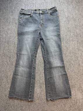 Vintage Y2K Angels Jeans Women's Plus Size 20 Blue Stretch Flare Ramie Blend